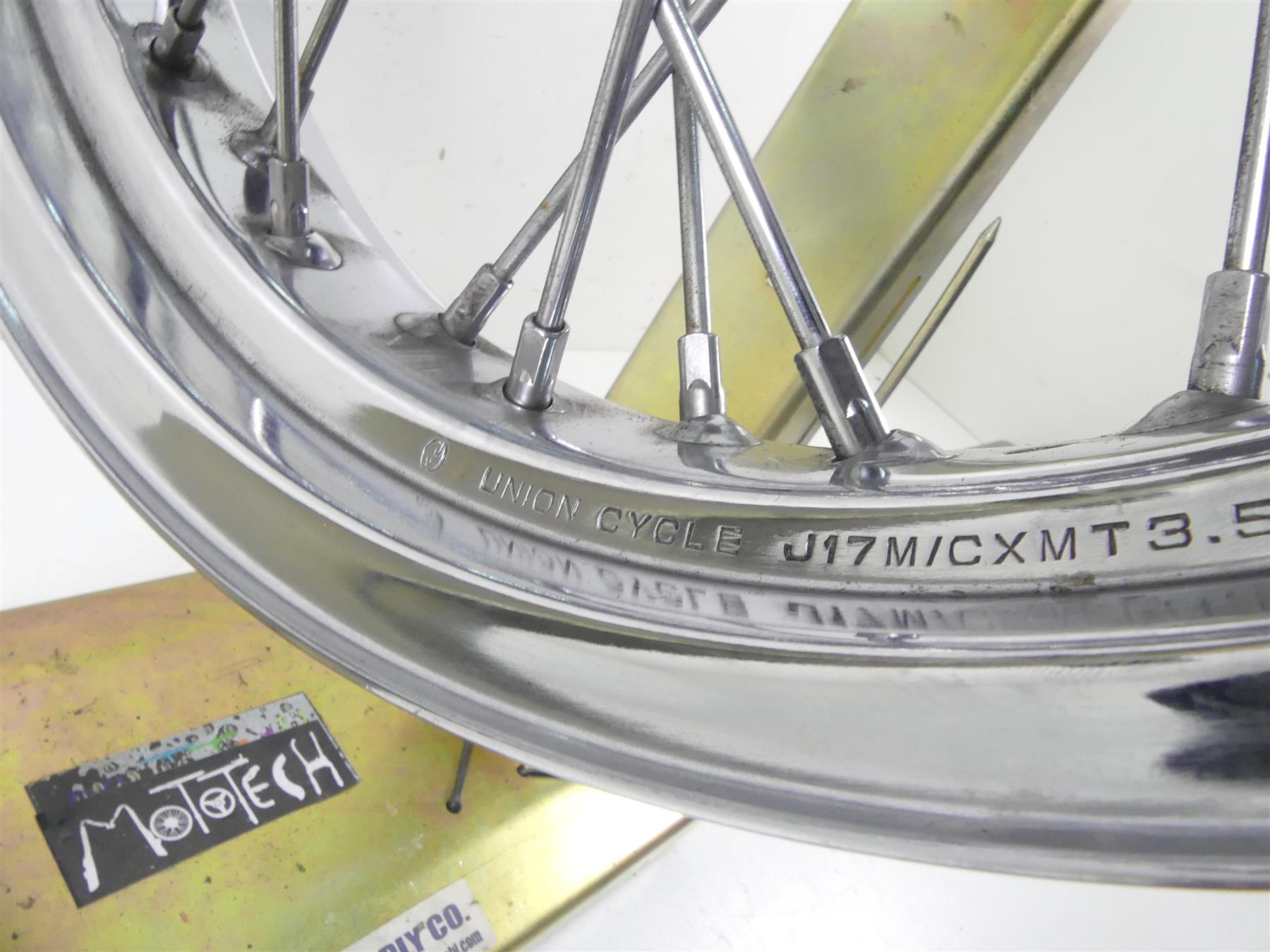 2007 Ducati Sport Classic GT1000 Front 17x3.5 Union Cycle Wheel Rim 49921371A {{ shop.shopifyCountryName }} - Mototech271