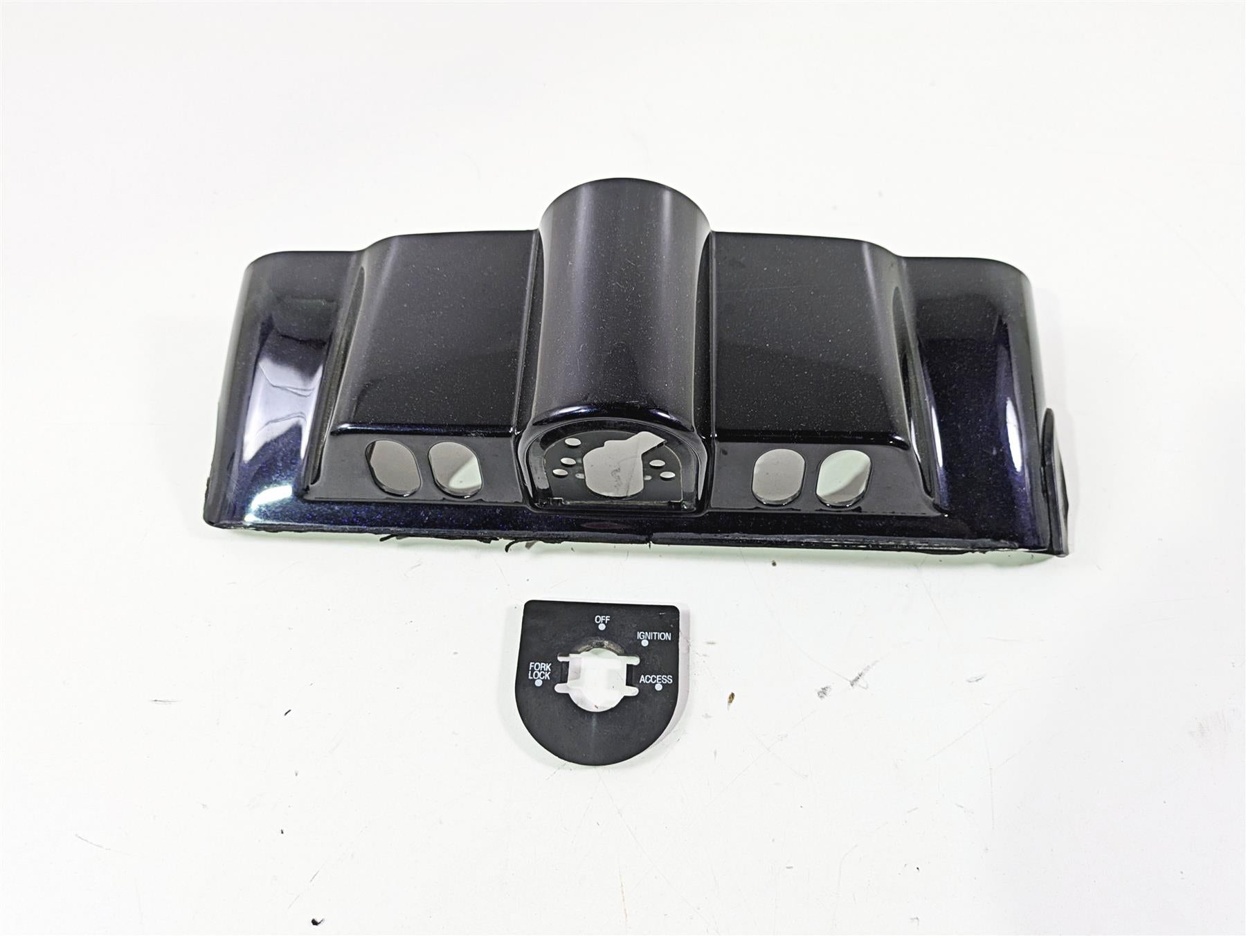2011 Harley Touring FLHTCUSE CVO E-Glide Ignition Switch Cover Blue 57000072 {{ shop.shopifyCountryName }} - Mototech271