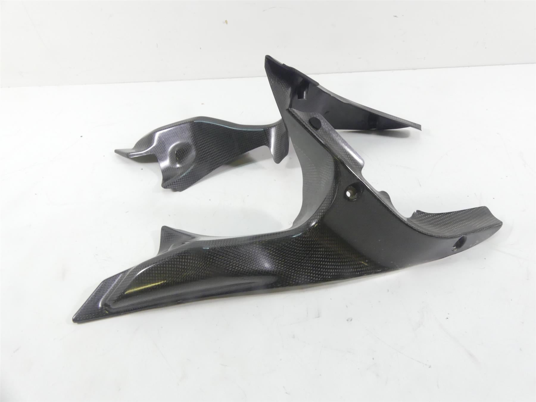 2008 Ducati 1098 S Shift-Tech Carbon Fiber Upper Inner Air Inlet Duct Covers | Mototech271
