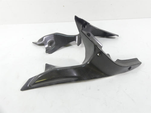 2008 Ducati 1098 S Shift-Tech Carbon Fiber Upper Inner Air Inlet Duct Covers | Mototech271