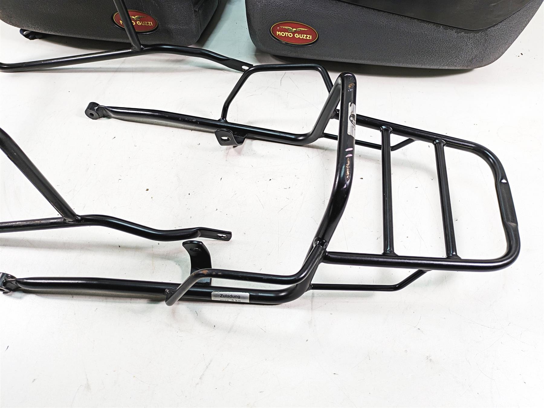 2013 Moto Guzzi V7 750 Stone Saddlebag Hard Bag & Luggage Rack Pannier Set {{ shop.shopifyCountryName }} - Mototech271