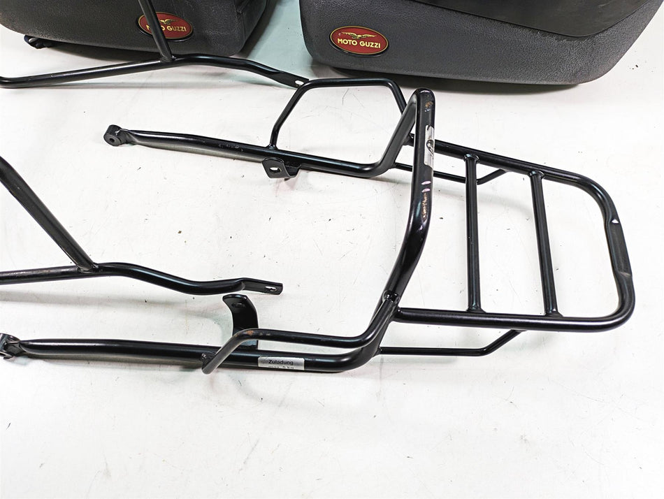 2013 Moto Guzzi V7 750 Stone Saddlebag Hard Bag & Luggage Rack Pannier Set {{ shop.shopifyCountryName }} - Mototech271