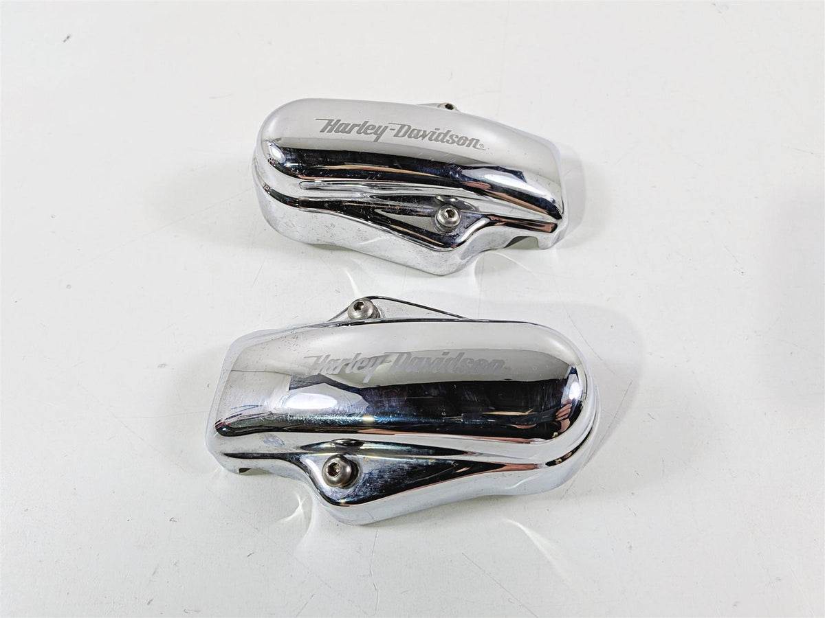 2005 Harley Softail FLSTFSE CVO Fat Boy Rear Chrome Axle Covers 44501-03 44500-03-Mototech271