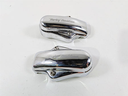 2005 Harley Softail FLSTFSE CVO Fat Boy Rear Chrome Axle Covers 44501-03 44500-03-Mototech271