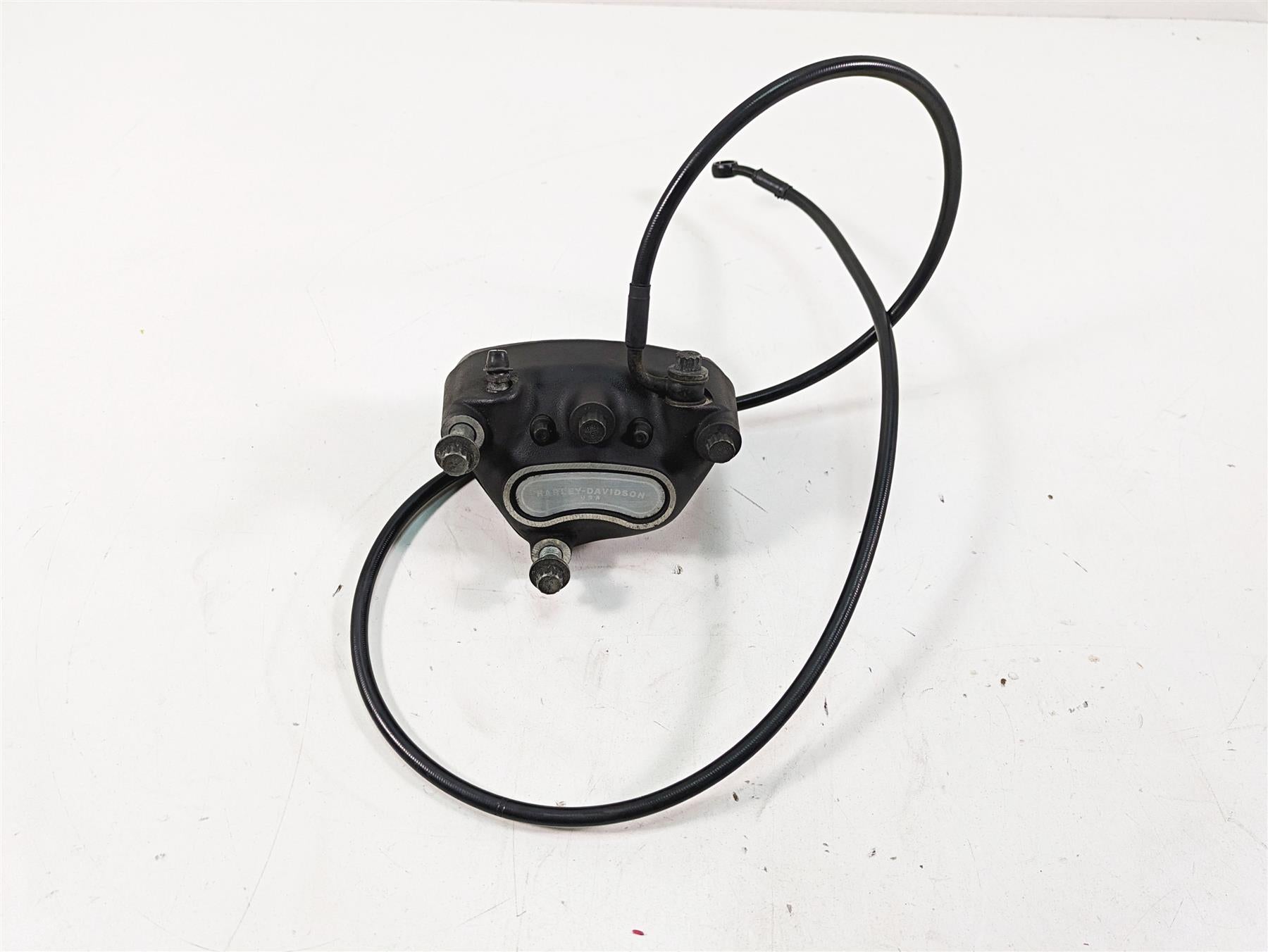 2005 Harley Dyna FXDL Low Rider Front Brake Caliper + Line 44046-00D {{ shop.shopifyCountryName }} - Mototech271
