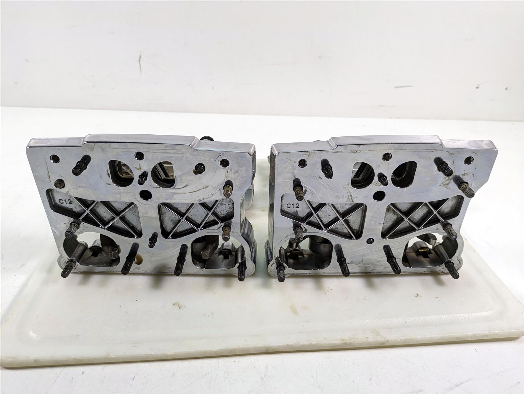 2000 Harley Dyna FXDL Low Rider Big Twin Rocker Box Valve Cover Set 17593-99 {{ shop.shopifyCountryName }} - Mototech271