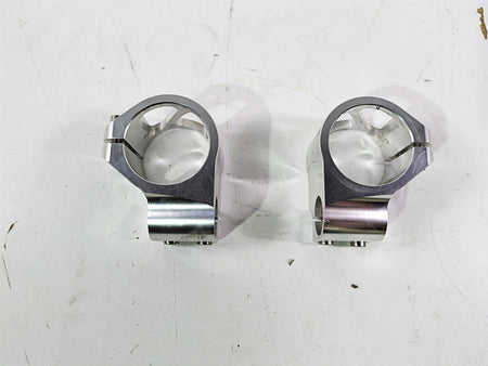 2003 Kawasaki ZX9R Ninja Tarazon 46mm Clip On Handle Bar Clamp Set for 22mm Bar {{ shop.shopifyCountryName }} - Mototech271