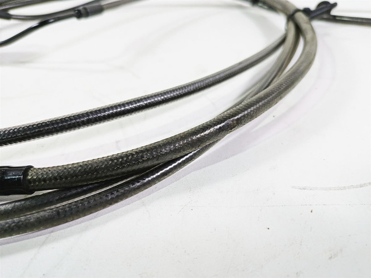 2014 Harley FXDL Dyna Low Rider Aftermarket Long Clutch Cable & Brake Line Set {{ shop.shopifyCountryName }} - Mototech271