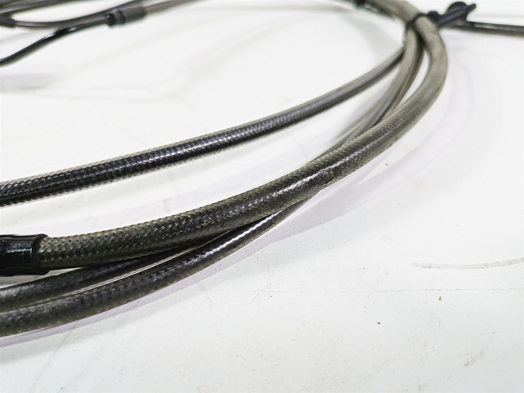 2014 Harley FXDL Dyna Low Rider Aftermarket Long Clutch Cable & Brake Line Set {{ shop.shopifyCountryName }} - Mototech271