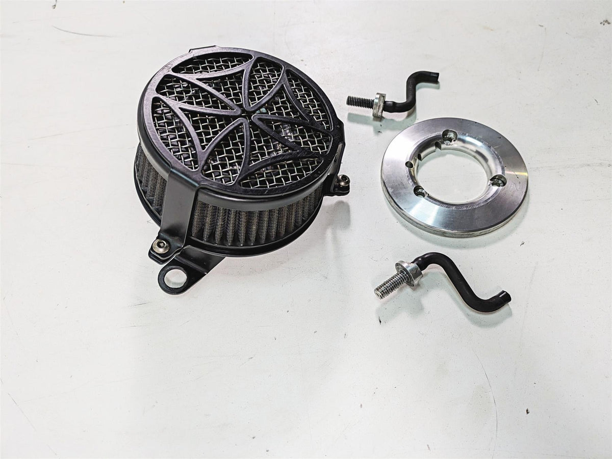 2012 Harley FLD Dyna Switchback Cobra Cross Black Air Cleaner 606-0102-02B-SB {{ shop.shopifyCountryName }} - Mototech271