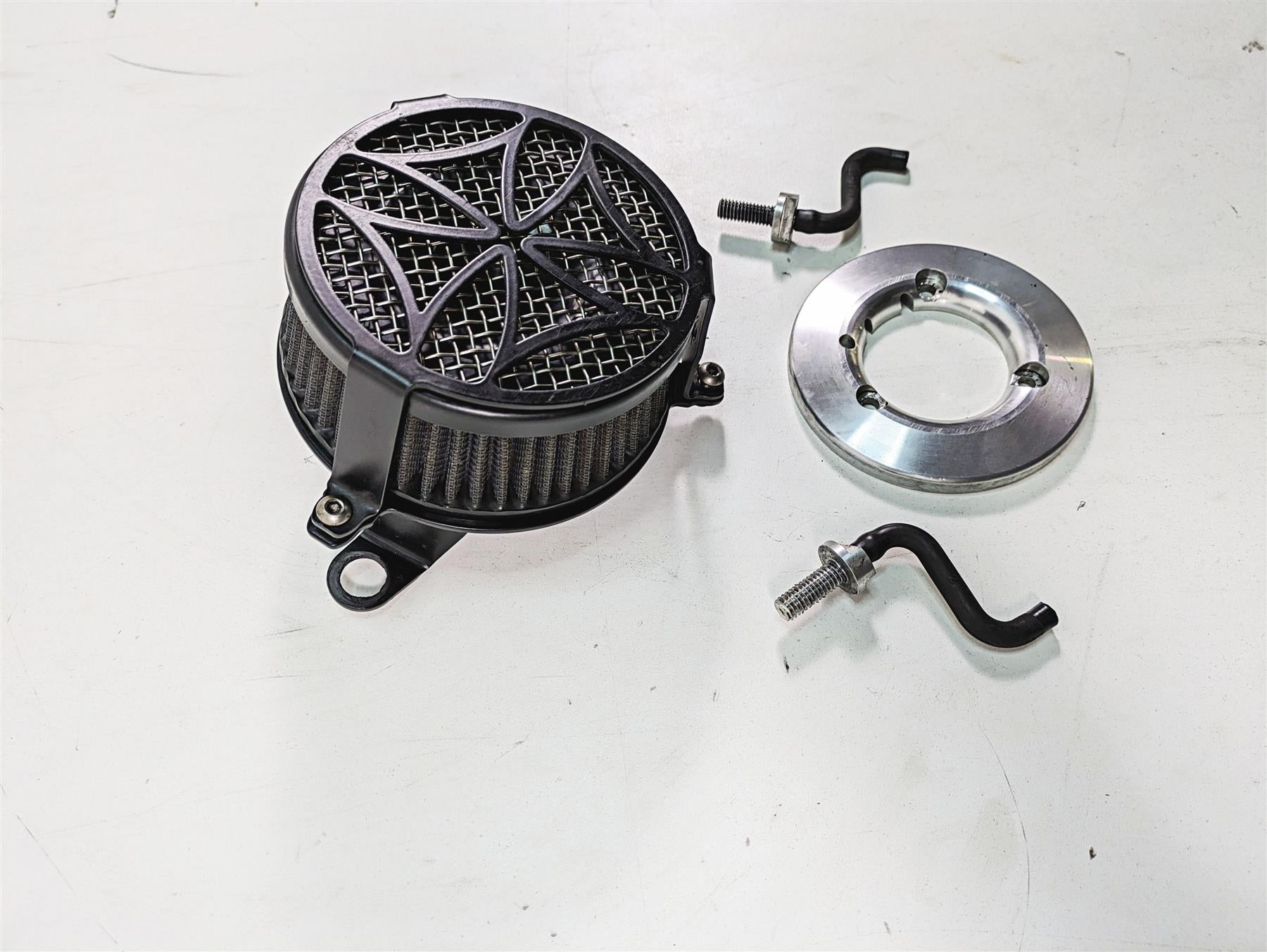 2012 Harley FLD Dyna Switchback Cobra Cross Black Air Cleaner 606-0102-02B-SB {{ shop.shopifyCountryName }} - Mototech271