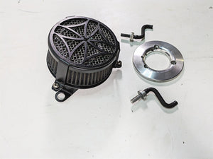 2012 Harley FLD Dyna Switchback Cobra Cross Black Air Cleaner 606-0102-02B-SB | Mototech271