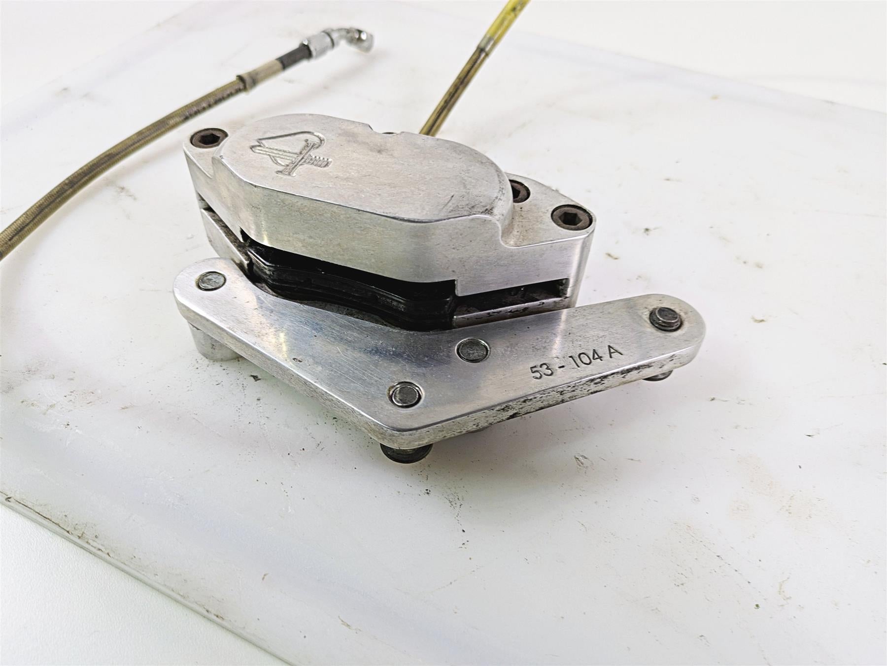 2002 Indian Spirit Deluxe Front Brake Caliper & Bracket 53-176 53-104 {{ shop.shopifyCountryName }} - Mototech271