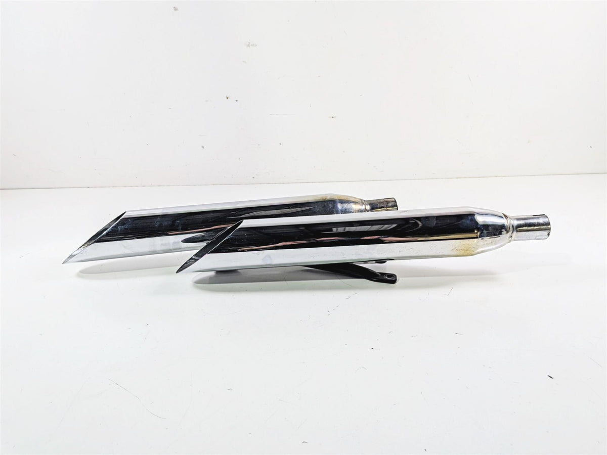 2007 Yamaha XVS1100 V-Star Custom Cobra Slash Cut Muffler Exhaust Set 2173SC {{ shop.shopifyCountryName }} - Mototech271