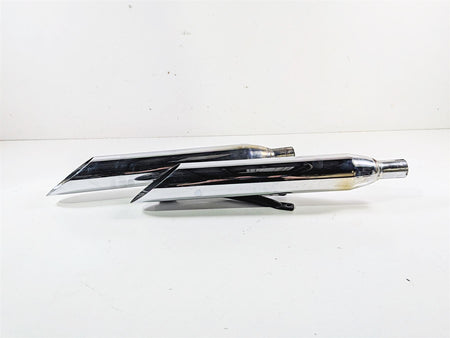 2007 Yamaha XVS1100 V-Star Custom Cobra Slash Cut Muffler Exhaust Set 2173SC {{ shop.shopifyCountryName }} - Mototech271