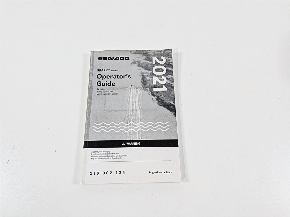 2021 Sea-Doo Spark 900 Trixx Owners Manual Operators Guide 219002135 {{ shop.shopifyCountryName }} - Mototech271