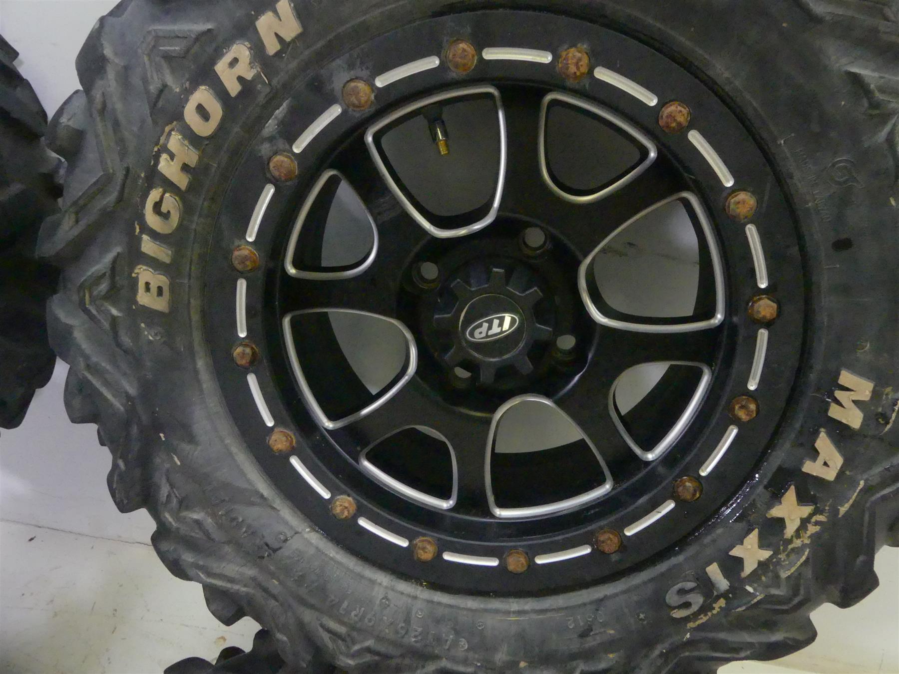 2013 Arctic Cat Wildcat 1000 LTD Maxxis Bighorn Tires ITP Wheels Set 1422076727B {{ shop.shopifyCountryName }} - Mototech271