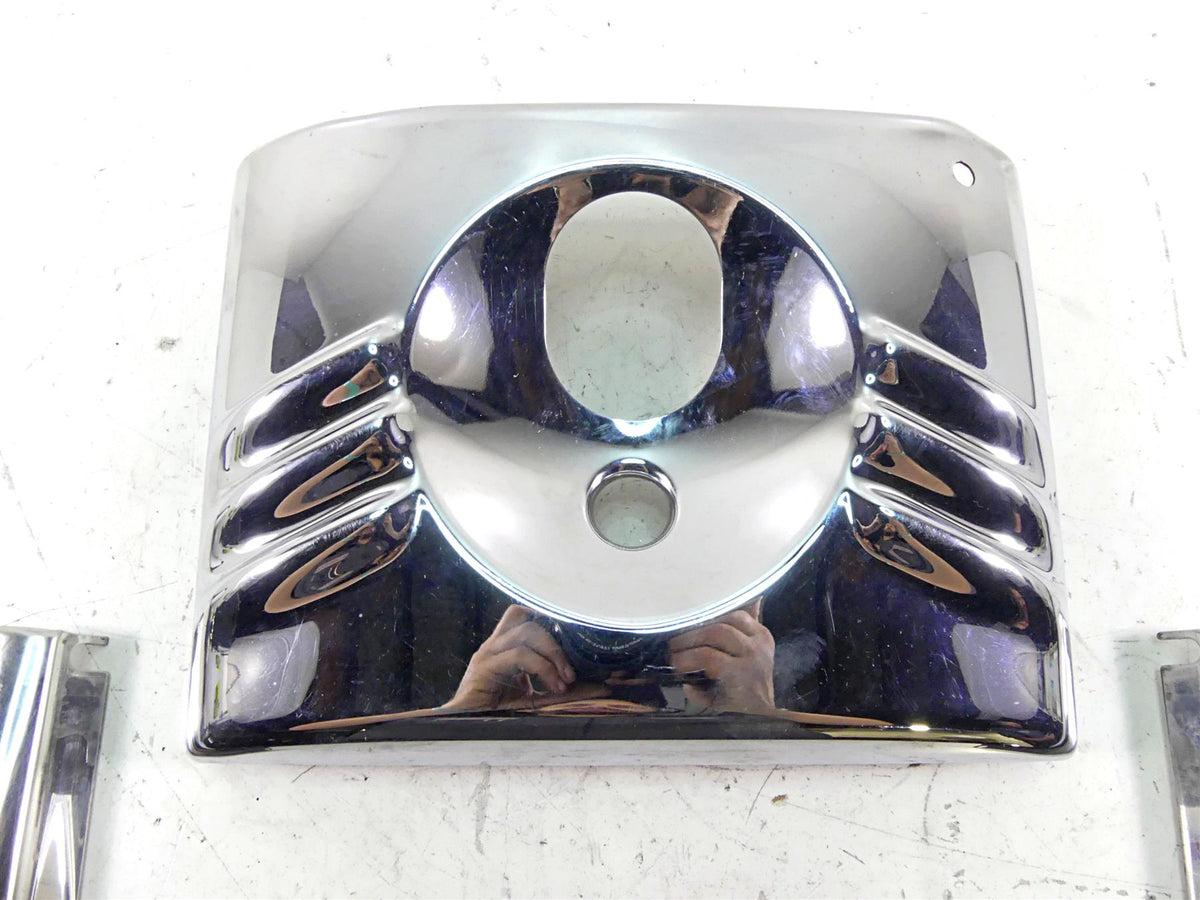 2011 Harley Softail FLSTF Fat Boy Headlight Fork Chrome Panel Cover Set 67982-07 {{ shop.shopifyCountryName }} - Mototech271