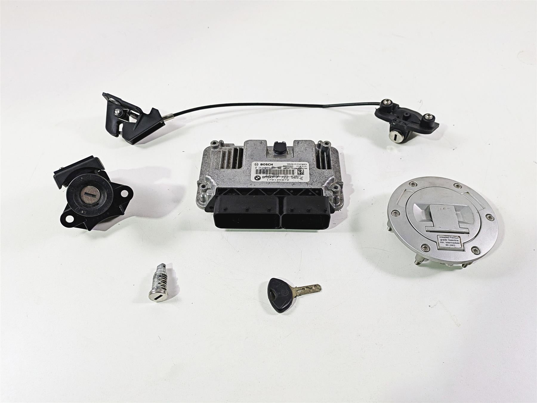 2010 BMW R1200RT K26 Cdi Ecu Ecm & Ignition Switch Set 7722565 5125770007 {{ shop.shopifyCountryName }} - Mototech271