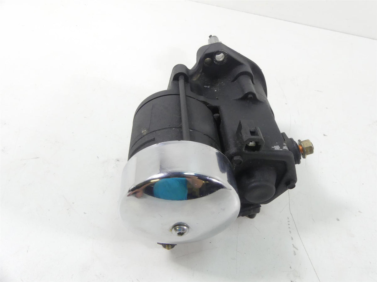 2004 Harley Softail FLSTFI Fat Boy Engine Starter Motor + Chrome Cover 31612-09 {{ shop.shopifyCountryName }} - Mototech271