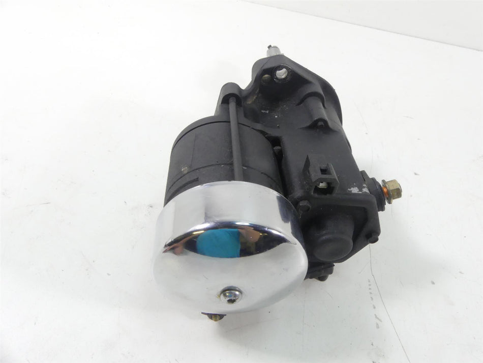 2004 Harley Softail FLSTFI Fat Boy Engine Starter Motor + Chrome Cover 31612-09 {{ shop.shopifyCountryName }} - Mototech271