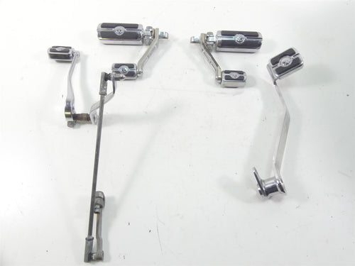 2008 Harley FXCWC Softail Rocker C Willie G Skull Foot Peg Control Set  50370-04 | Mototech271