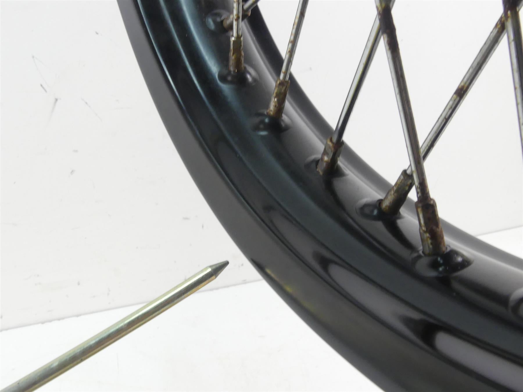 2001 Indian Centennial Scout Front 2.5x19 Wheel Rim & Brake Disc -Read 21-114 {{ shop.shopifyCountryName }} - Mototech271