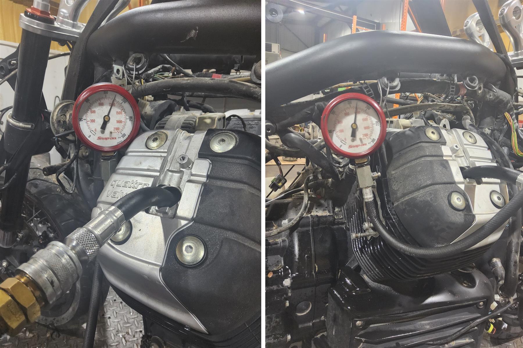 2014 Moto Guzzi Griso 1200 SE 8V Cylinder Jug Piston Set - Nice 981008 981007 {{ shop.shopifyCountryName }} - Mototech271