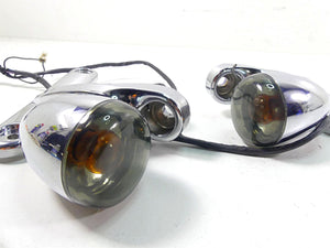 2007 Harley Touring FLHRSE CVO Road King Front Blinker Turn Signal Set 69548-06 | Mototech271