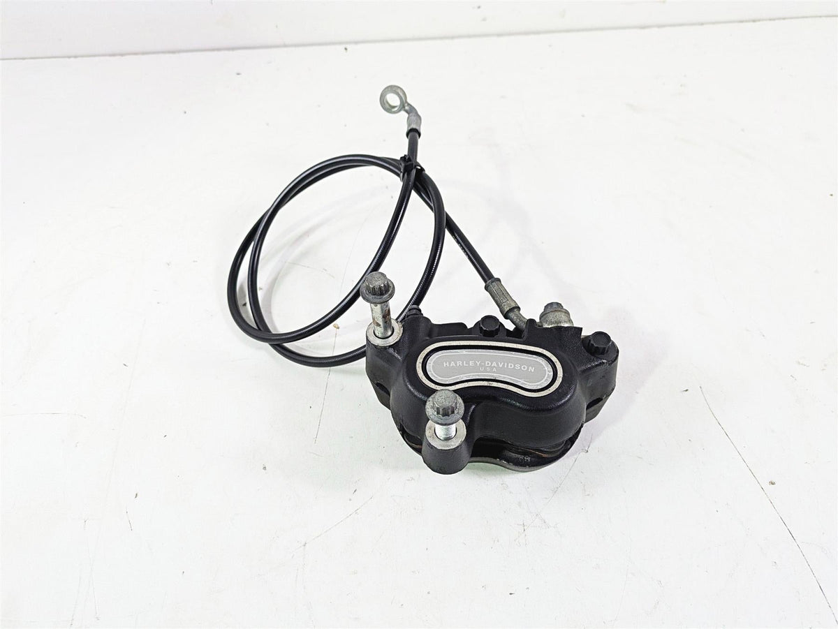 2009 Harley FXCWC Softail Rocker Front Brake Caliper + Line 44464-08 {{ shop.shopifyCountryName }} - Mototech271