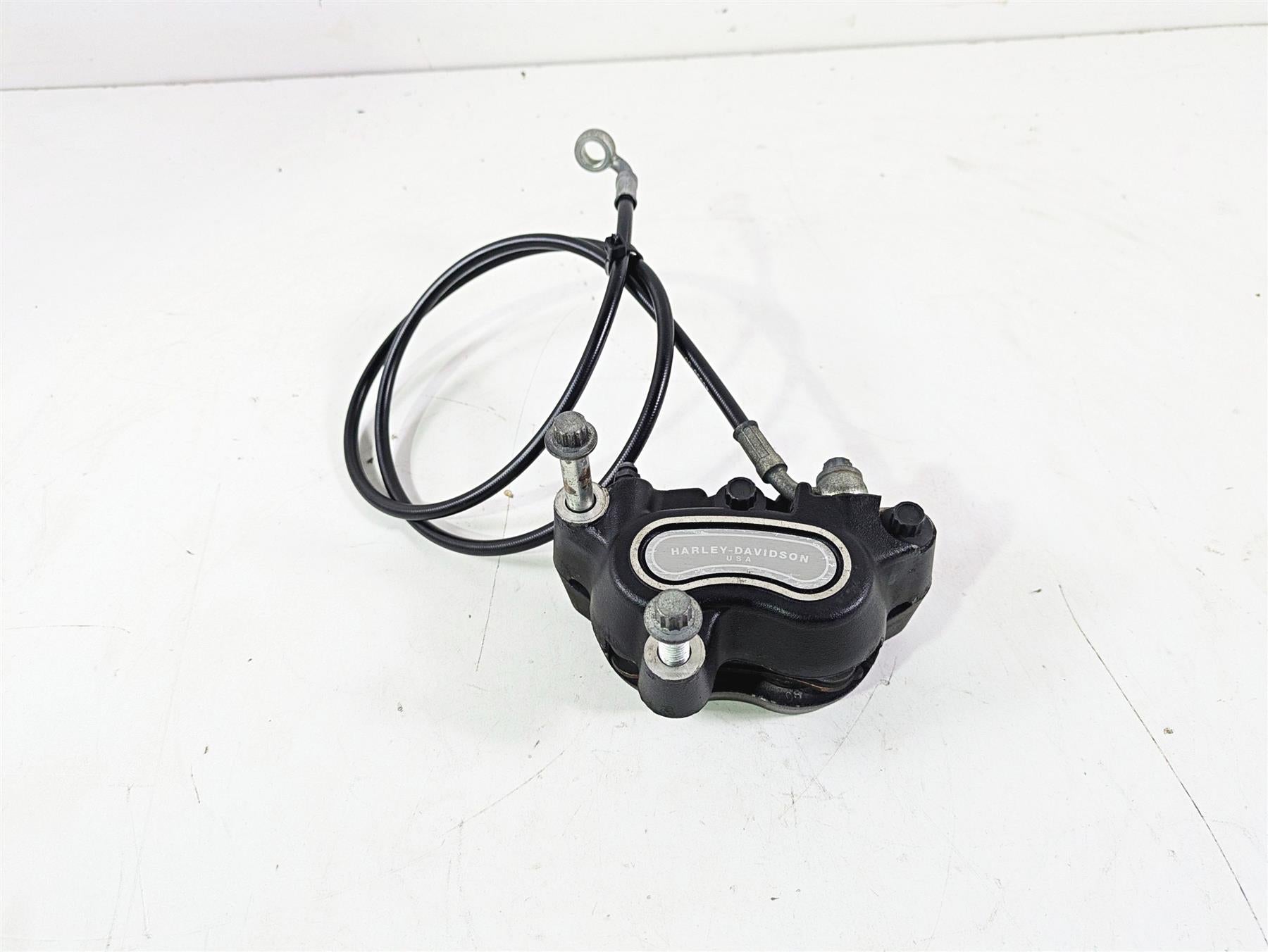2009 Harley FXCWC Softail Rocker Front Brake Caliper + Line 44464-08 {{ shop.shopifyCountryName }} - Mototech271
