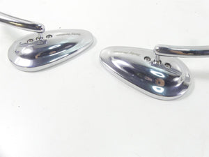 2004 Harley FLHTC SE CVO Electra Glide Nice Chrome Tear Drop Mirror Set 91928-03