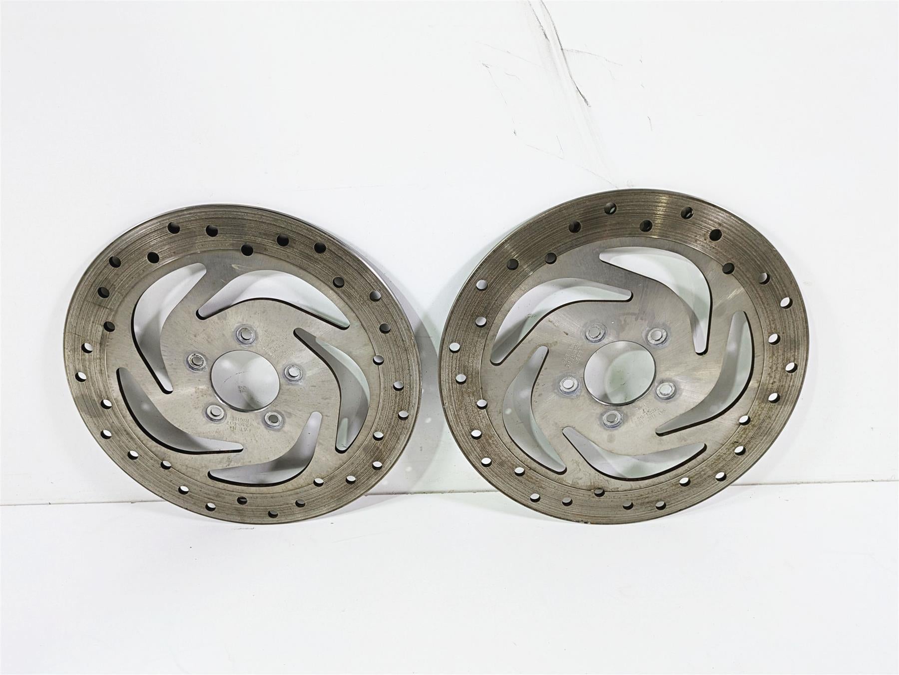 2009 Harley XR1200 Sportster Straight Front Brake Rotor Disc Set 41820-08 | Mototech271