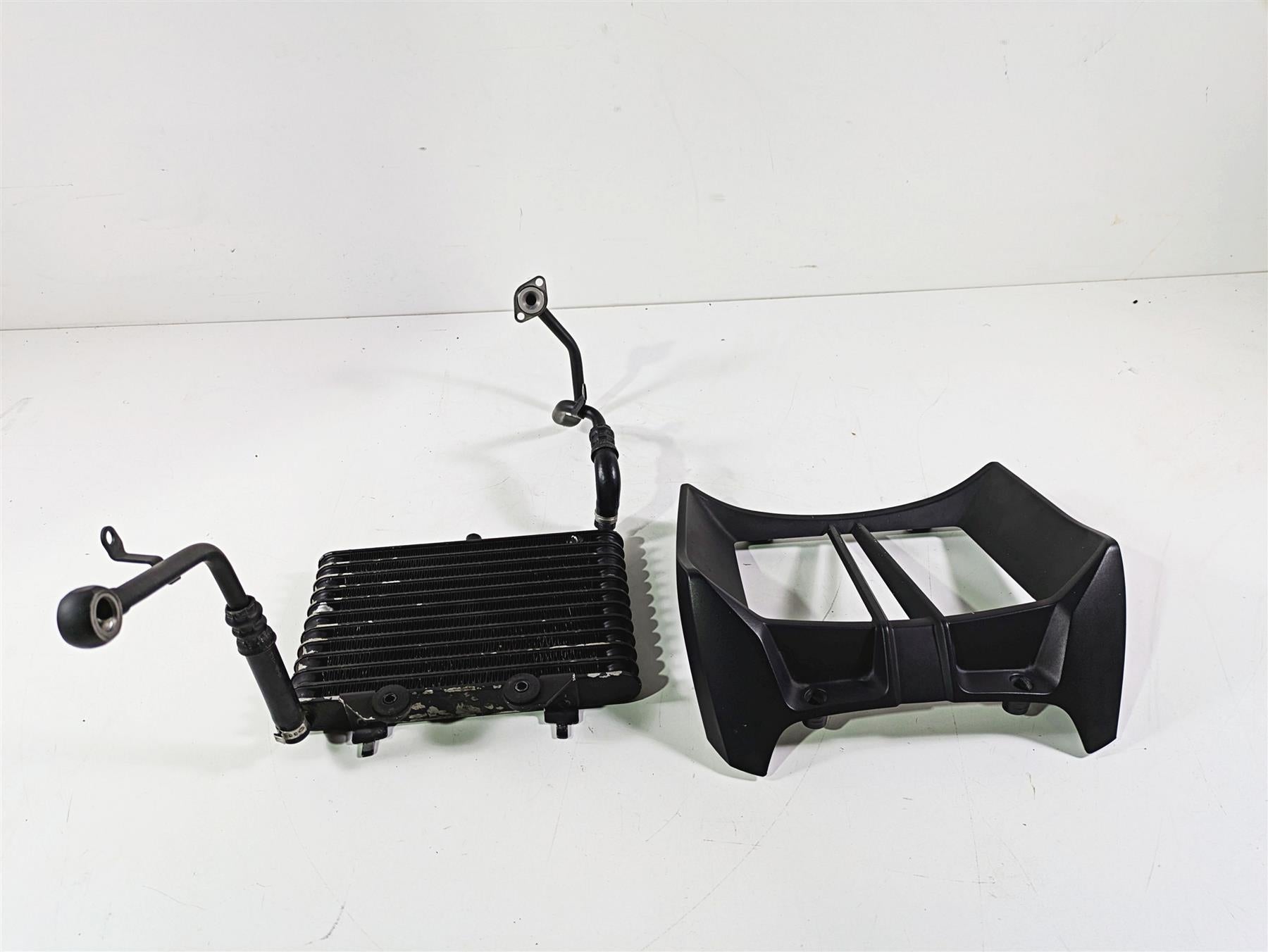 2012 BMW R1200R K27 Oil Cooler + Lines & Cover 17217722188 17217728347 | Mototech271