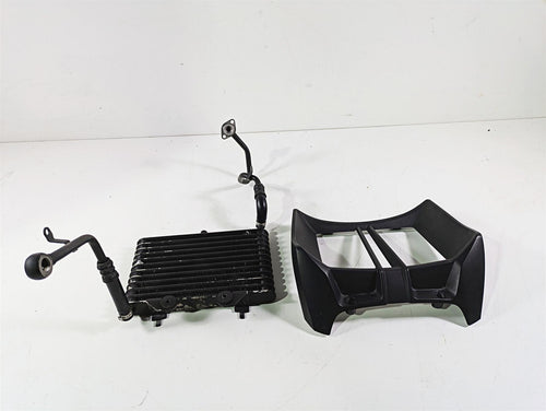 2012 BMW R1200R K27 Oil Cooler + Lines & Cover 17217722188 17217728347 | Mototech271