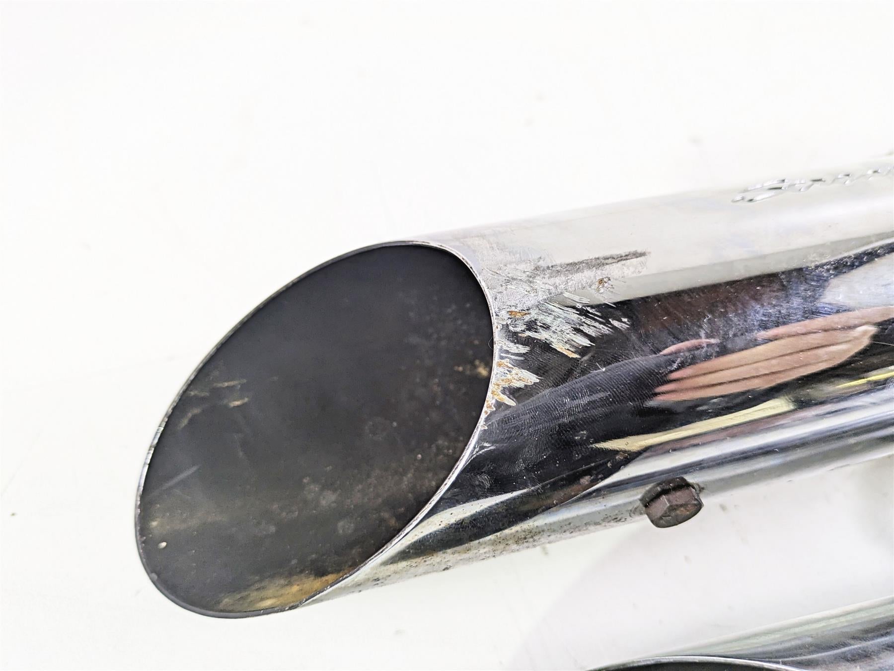 2004 Harley Softail FLSTF Fat Boy Screamin Eagle Slash Cut Exhaust Set 80445-03 {{ shop.shopifyCountryName }} - Mototech271