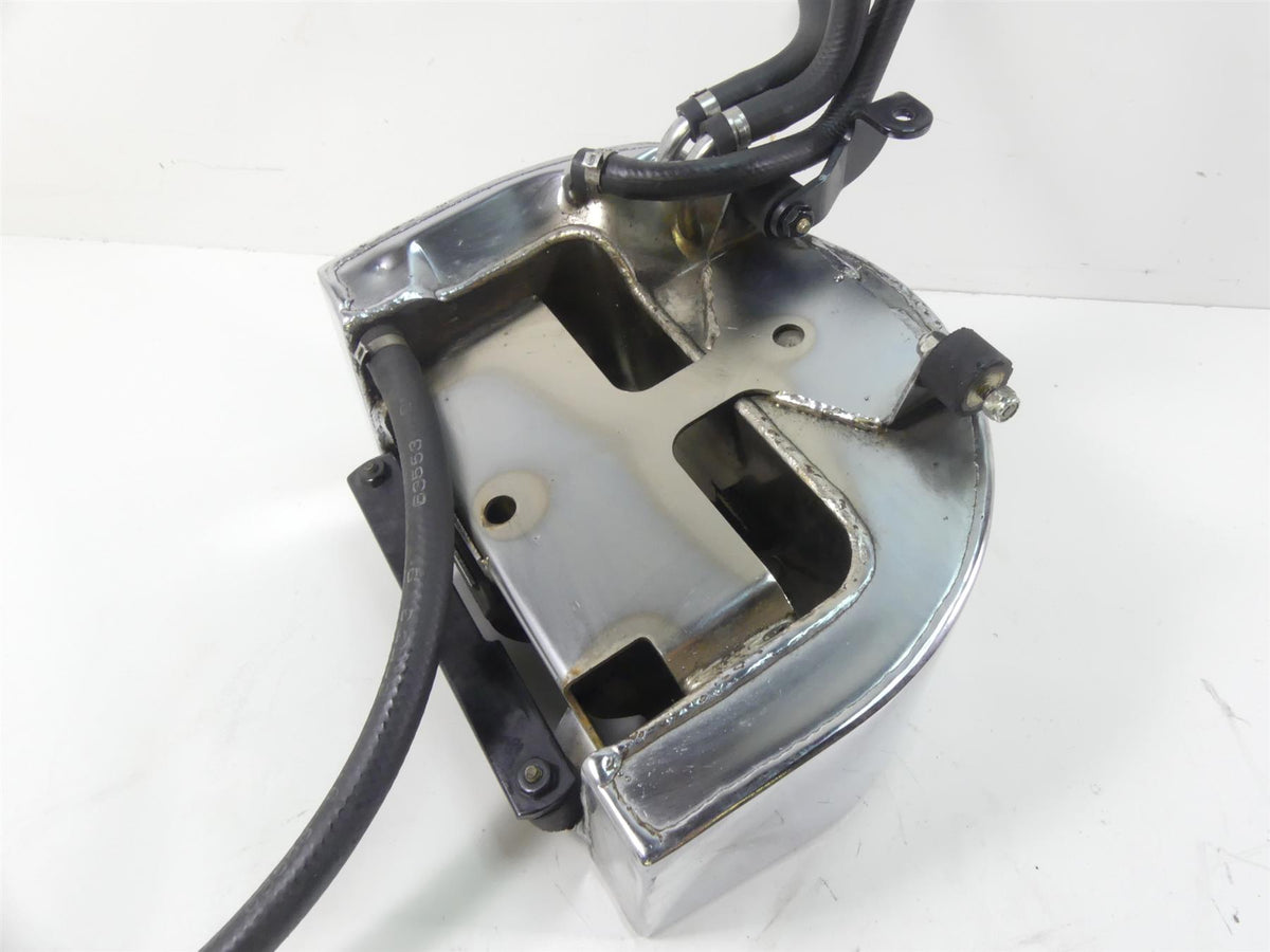 1993 Harley FXSTS Softail Springer Chrome Oil Tank Reservoir + Lines 62498-91 {{ shop.shopifyCountryName }} - Mototech271
