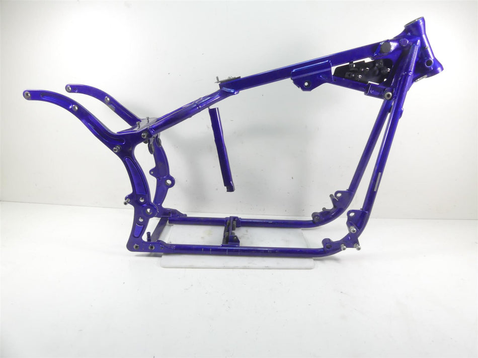 2004 Harley Softail FXSTD SE CVO Deuce Straight Blue Frame Chassis With Texas Salvage Title 46966-04BKO {{ shop.shopifyCountryName }} - Mototech271