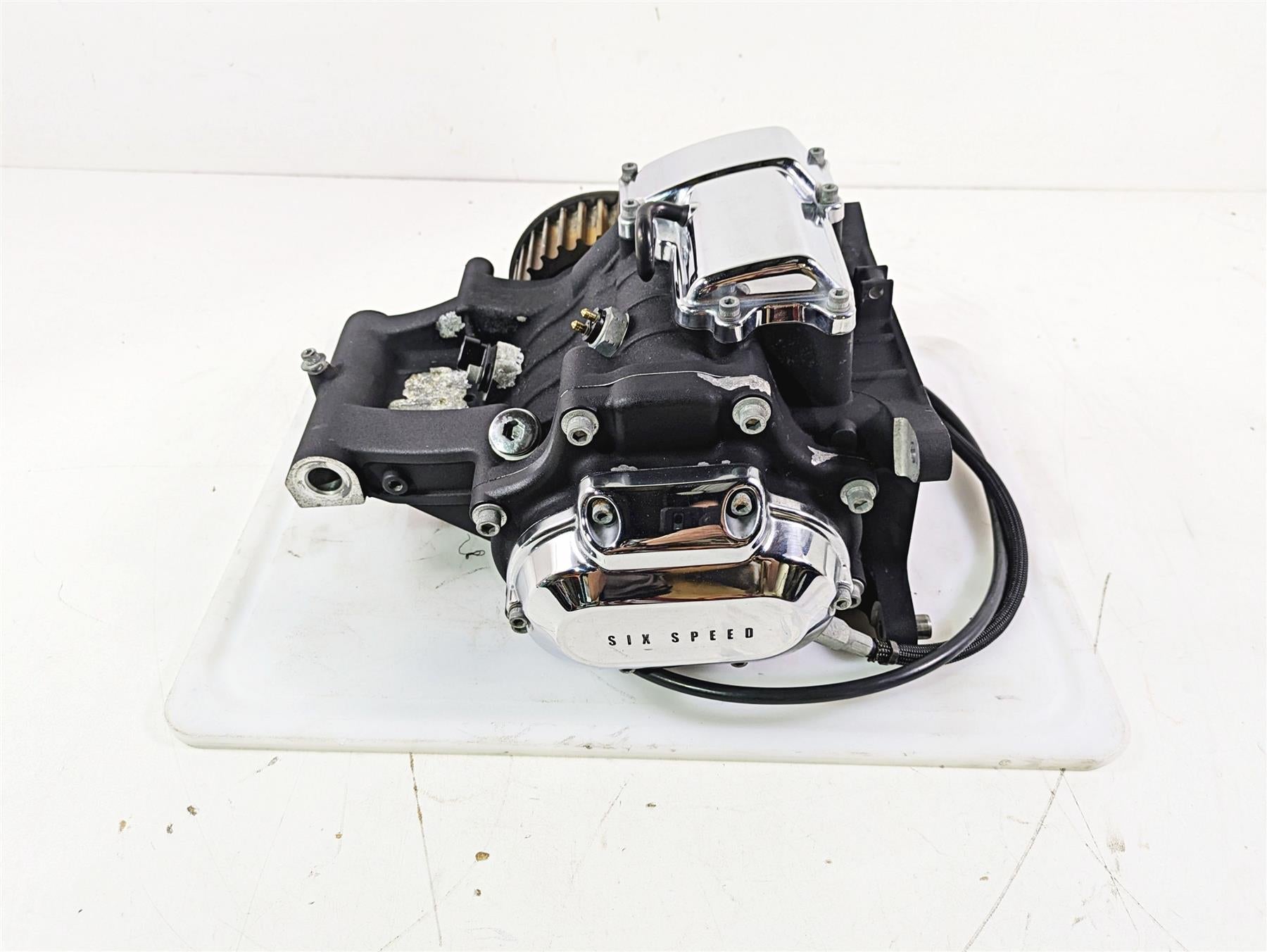 2009 Harley FXCWC Softail Rocker 6-Speed Transmission Gear Box 9k Only 33153-09 {{ shop.shopifyCountryName }} - Mototech271
