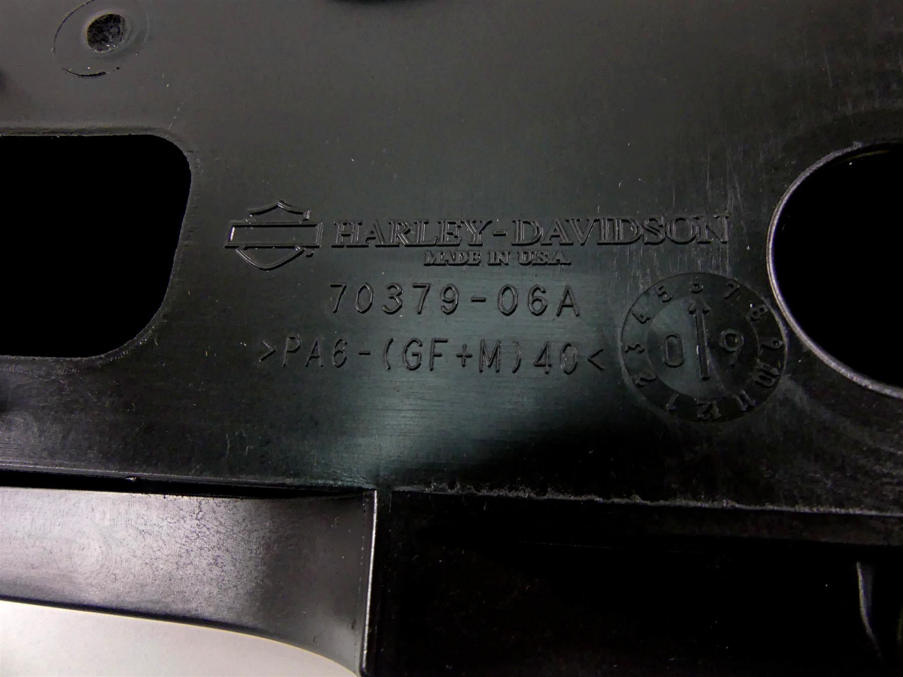 2010 Harley FXDF Dyna Fat Bob Battery Tray & Black Wrinkled Cover 70379-06B {{ shop.shopifyCountryName }} - Mototech271