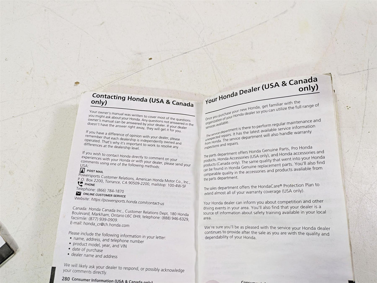 2023 Honda Talon SXS1000 S2R Owners Manual Booklet & Tips Guide 00X31-HL6-6410 {{ shop.shopifyCountryName }} - Mototech271