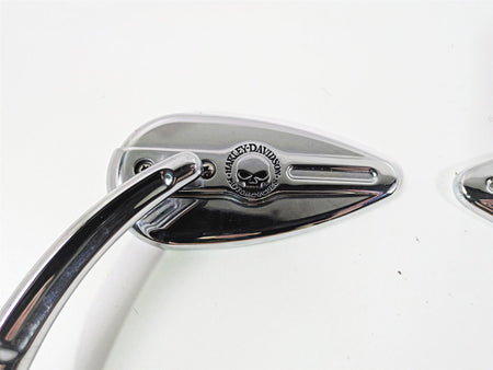 2007 Harley Sportster XL1200 C Willie G Skull Teardrop Mirrors 91315-04 {{ shop.shopifyCountryName }} - Mototech271