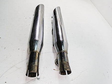 2006 Harley Softail FXSTSI Springer Screamin Eagle 2 II Slash Cut Slip On Mufflers & Baffles {{ shop.shopifyCountryName }} - Mototech271