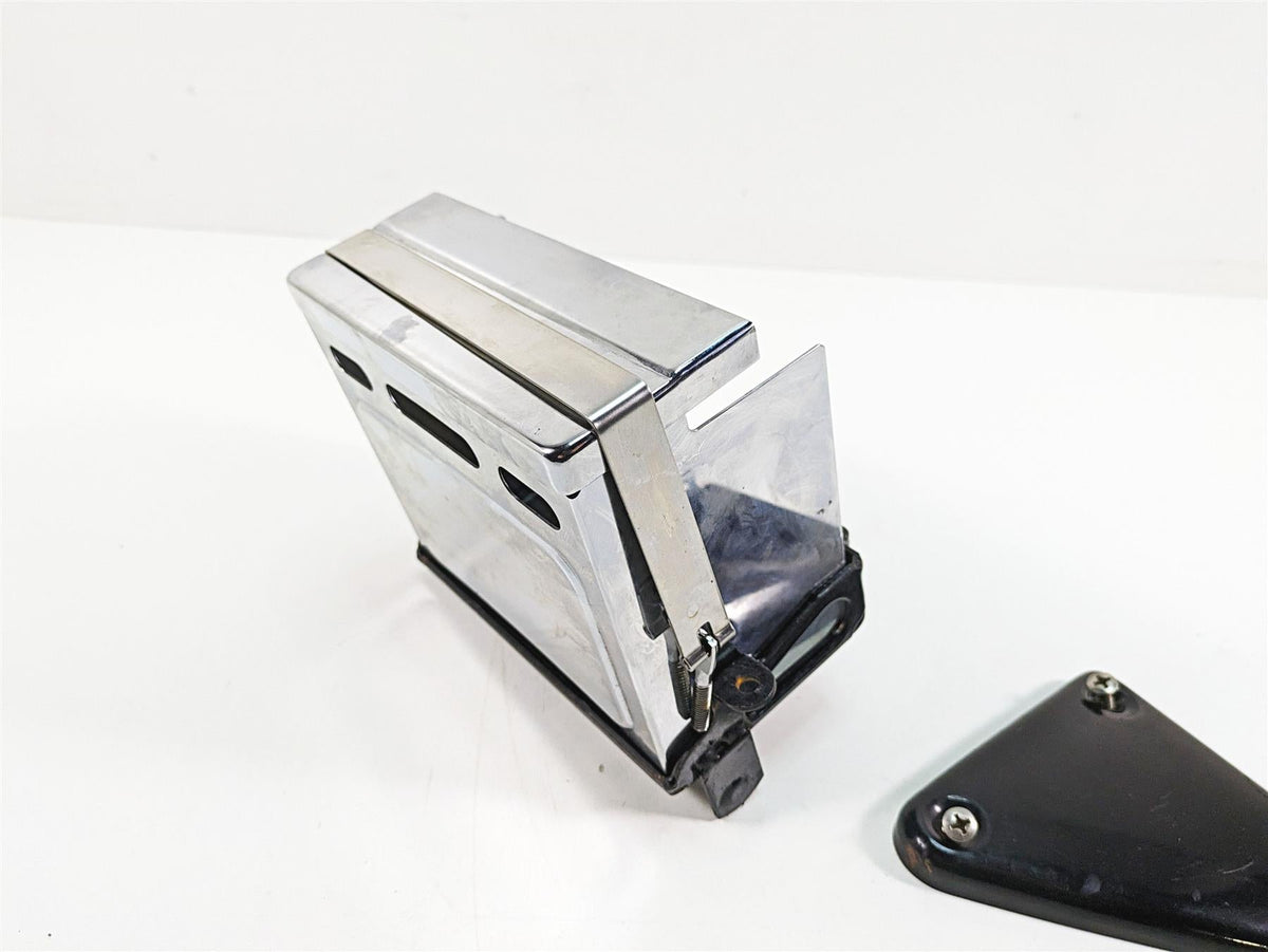 1986 Harley Sportster XLH 883 Battery Box Carrier Stay + Chrome Cover 66191-83 {{ shop.shopifyCountryName }} - Mototech271