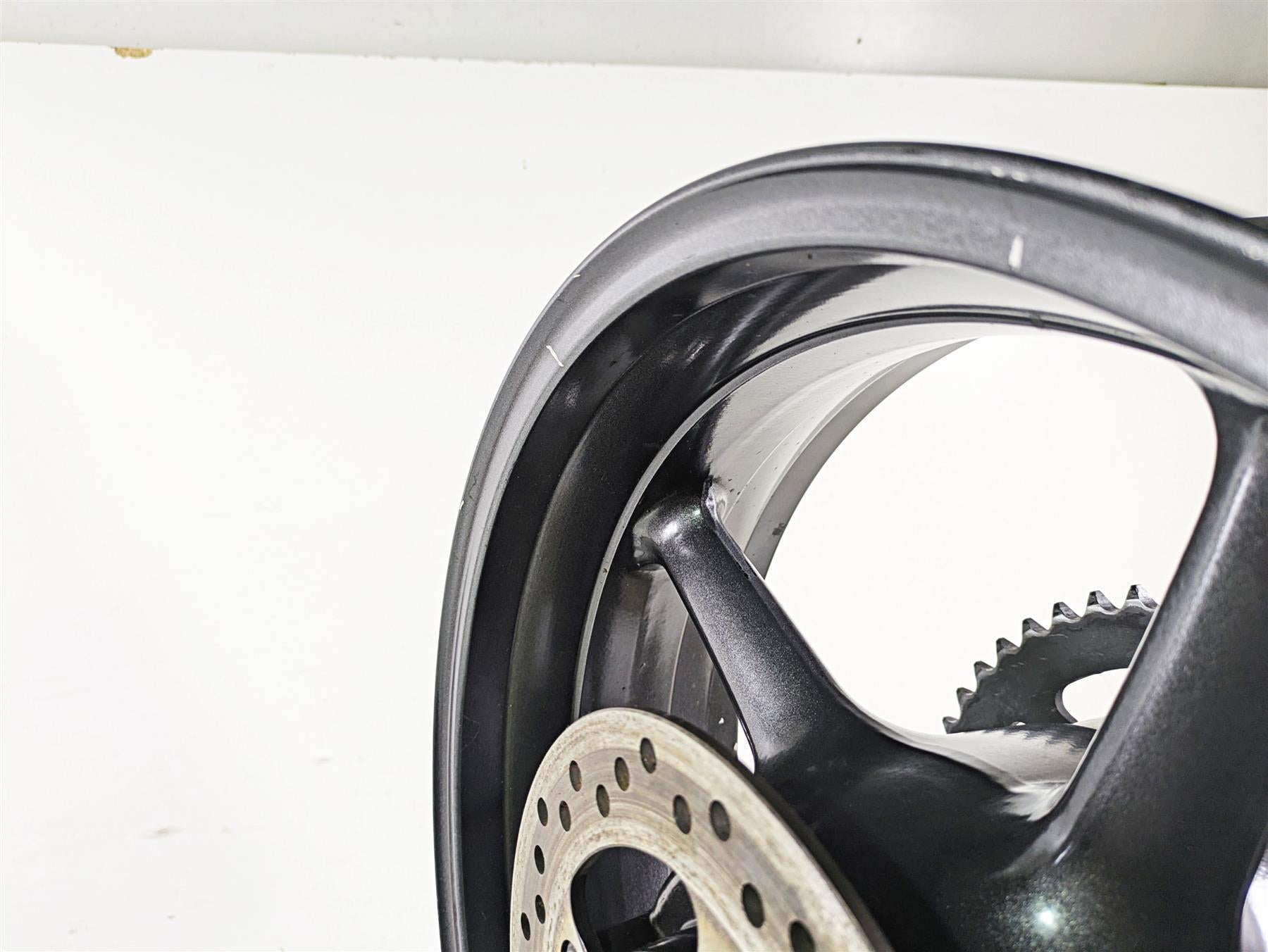 2012 Triumph Daytona 675 17x5.5 Rear Wheel Rim Graphite T2010842 {{ shop.shopifyCountryName }} - Mototech271