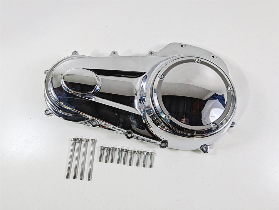 2018 Harley Touring FLHTCU Electra Glide Chrome Primary Drive Cover 25700377-Mototech271