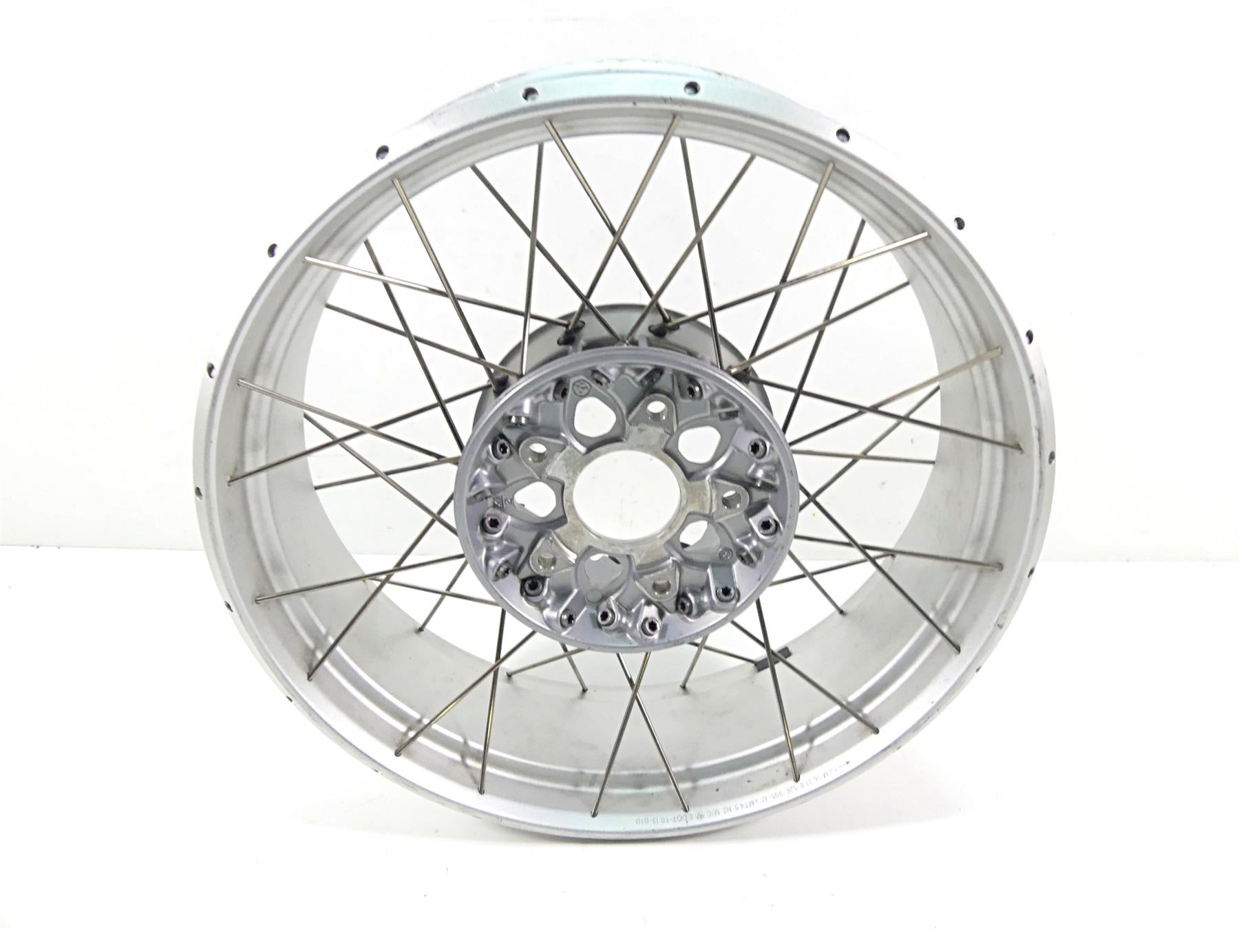 2014 BMW R1200GS K50 Straight 17x4.5 Cross Spoke Rear Wheel Rim 36318526651 {{ shop.shopifyCountryName }} - Mototech271