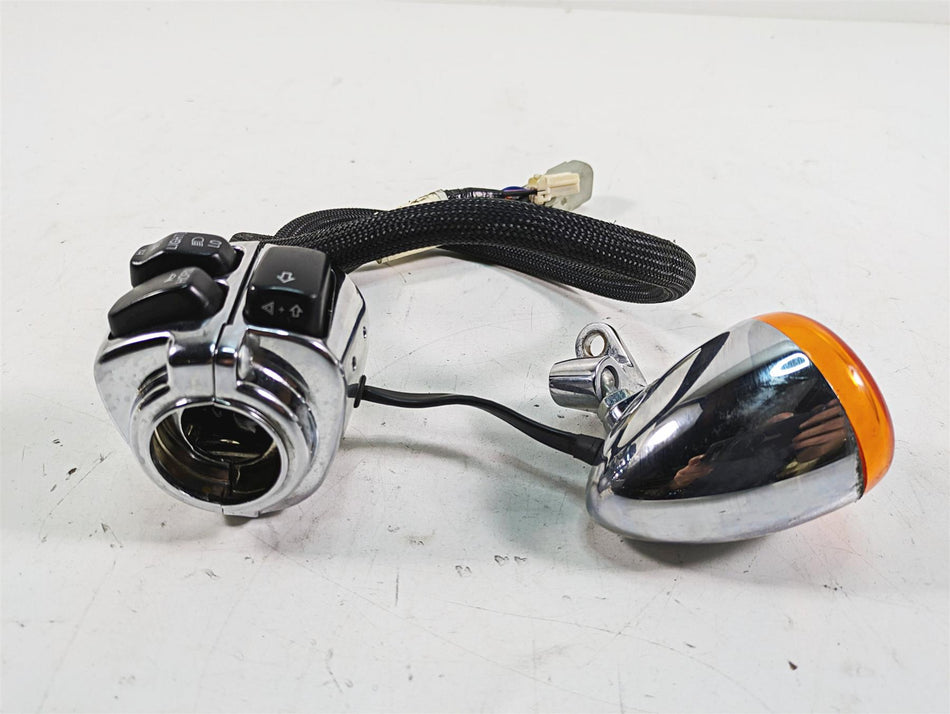 2009 Harley Dyna FXDFSE CVO Fat Bob Left Control Switch + Blinker -Read 71682-06 {{ shop.shopifyCountryName }} - Mototech271