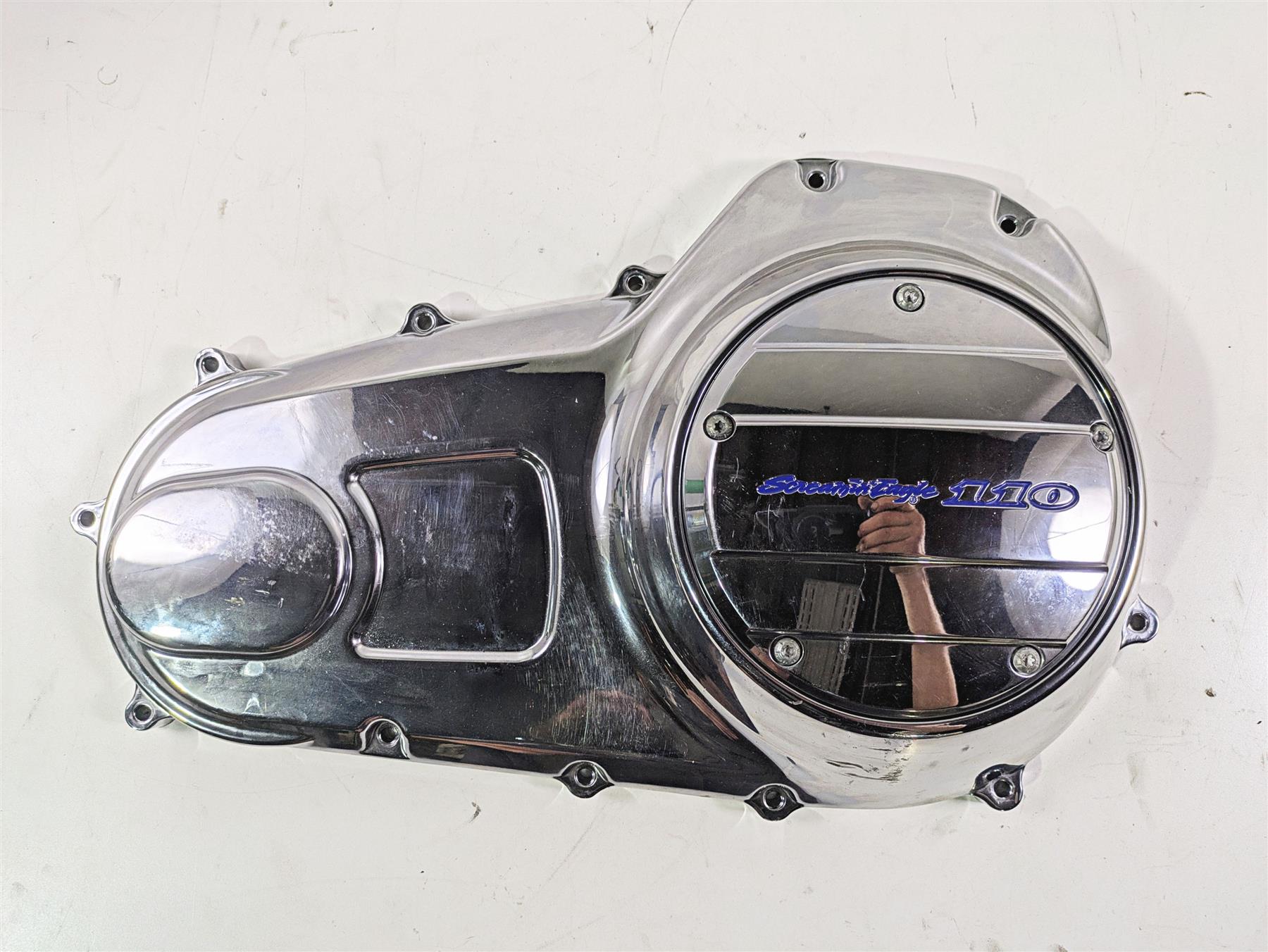 2007 Harley Touring FLHRSE CVO Road King Outer Primary Clutch Cover 60685-07 {{ shop.shopifyCountryName }} - Mototech271