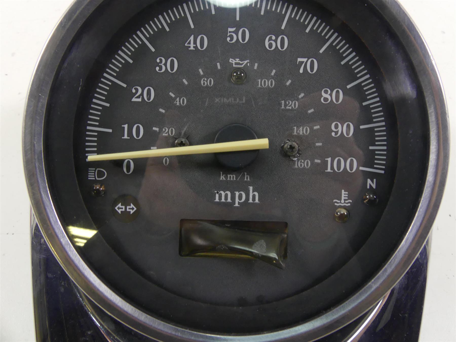 2003 Honda VT750 DC Shadow Spirit Speedometer + Cover 46K - Read 37200-MCR-A01 {{ shop.shopifyCountryName }} - Mototech271